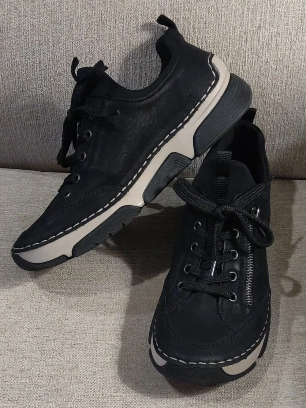 Rieker Black Angela Sneaker Women's EU 38/US 7